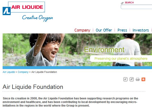 Air Liquide Donates to 501c3
